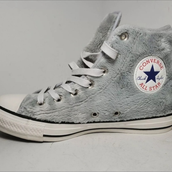 Converse All Star Chuck Taylor Faux Fur High Tops - Picture 3 of 10
